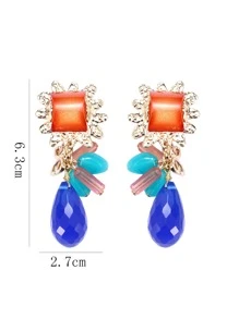 2pcs/set Geometric Decor Ear Cuff