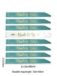 1套新娘伴娘肩帶組合，派對肩帶，肩帶套裝 - 彩色 - 查看 4