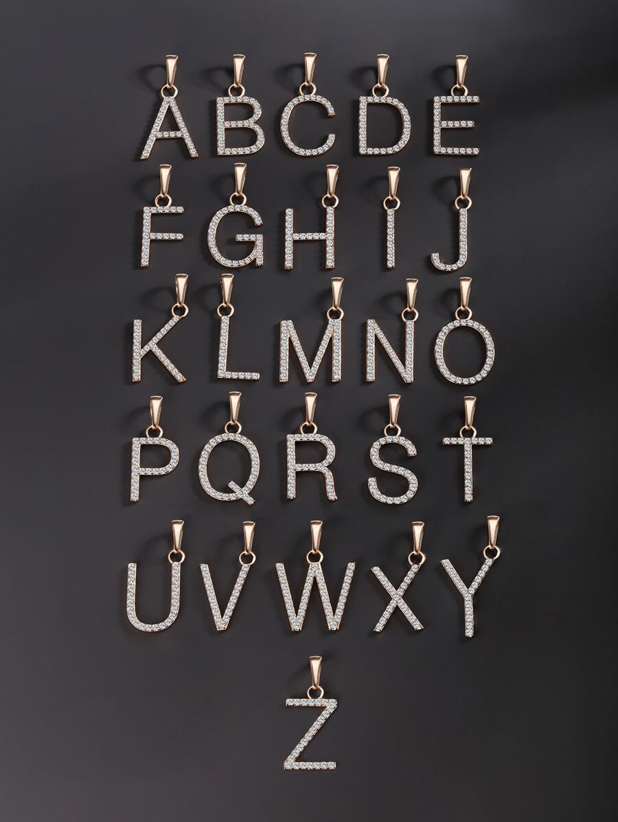 Vòng cổ mặt dây chuyền bằng đá rhinestone - trắng - Xem 1