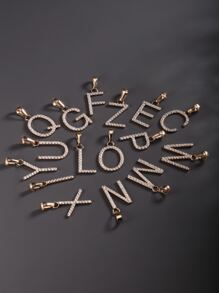 Vòng cổ mặt dây chuyền bằng đá rhinestone - trắng - Xem 5