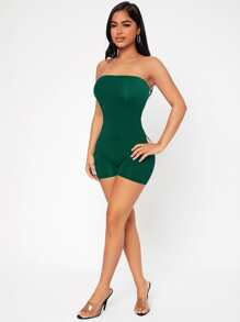 SHEIN PETITE Đơn vị Nữ màu trơn - Màu xanh lá cây đậm - Xem 4