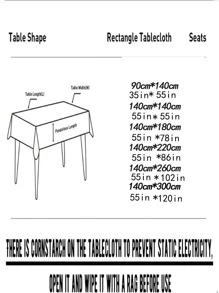 1入組流蘇邊桌布 - 米色 - 查看 7