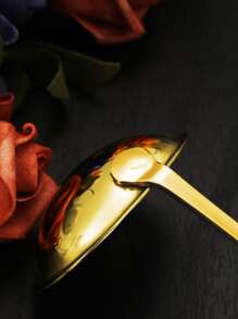 6入組不銹鋼刀具金色餐具套裝適用於酒店餐廳 - 金色 - 查看 3