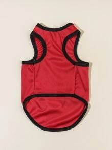 PETSIN 1入組字母圖案寵物背心 - 彩色 - 查看 3