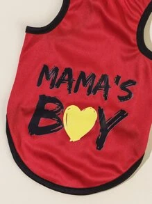 PETSIN 1入組字母圖案寵物背心 - 彩色 - 查看 5