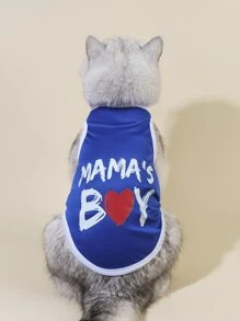 PETSIN 1入組字母圖案寵物背心