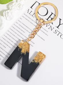 字母墜飾鑰匙圈 - 彩色 - 查看 2