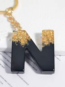 字母墜飾鑰匙圈 - 彩色 - 查看 4