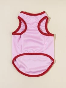 PETSIN 1pc Letter Graphic Pet Tank - Multicolor - View 4