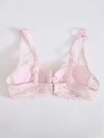 Sexig BH med bygel och blommig spets, kawaii