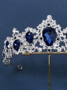 Rhinestone Decor Headband - Silver - View 3