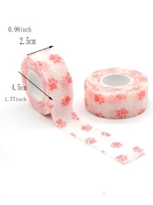 1 rollo Vendaje de dedo con pata de gato - Rosa - Ver 4