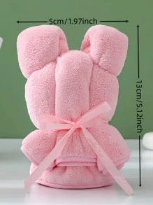 1 pieza Toalla de diseño de oso de peluche para decoración del hogar y baño - Multicolor - Ver 2