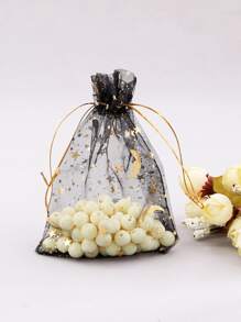 10 Piezas Bolsa De Cordón Con Patrón De Estrella Al Azar - Multicolor - Ver 6