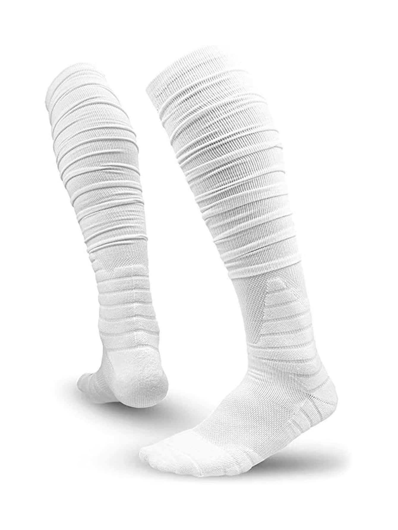 男士素色襪子 - 白色 - 查看 1