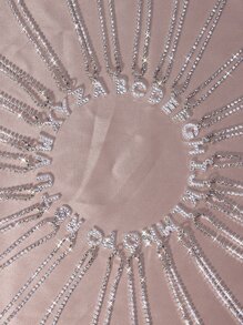 1 PC Cao Cấp Kim Cương Giả Trang Trí Thư Mặt Dây Chuyền Vòng Cổ Cho Nữ Trang Trí Hàng Ngày - Bạc - Xem 5