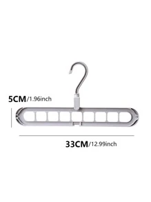 1 pieza percha de almacenamiento multifunción de 5x33CM, percha de ropa sencilla y fácil de girar - Gris - Ver 6