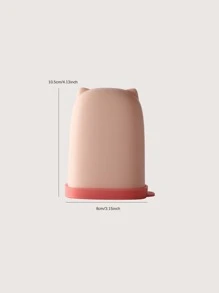 1pc Portable Soap Box - Pink - View 2