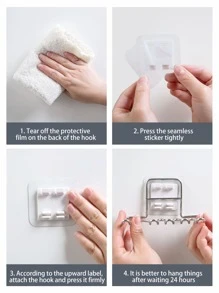 Wall Mounted Toothbrush Rack - Silver - View 3