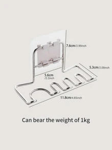 Wall Mounted Toothbrush Rack - Silver - View 7