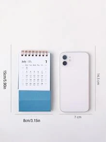 1pc Random Mini 2023 Desk Calendar - Multicolor - View 4
