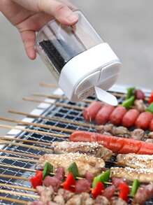 1入組四合一PP調味盒素色多功能調料罐 - 白色 - 查看 4