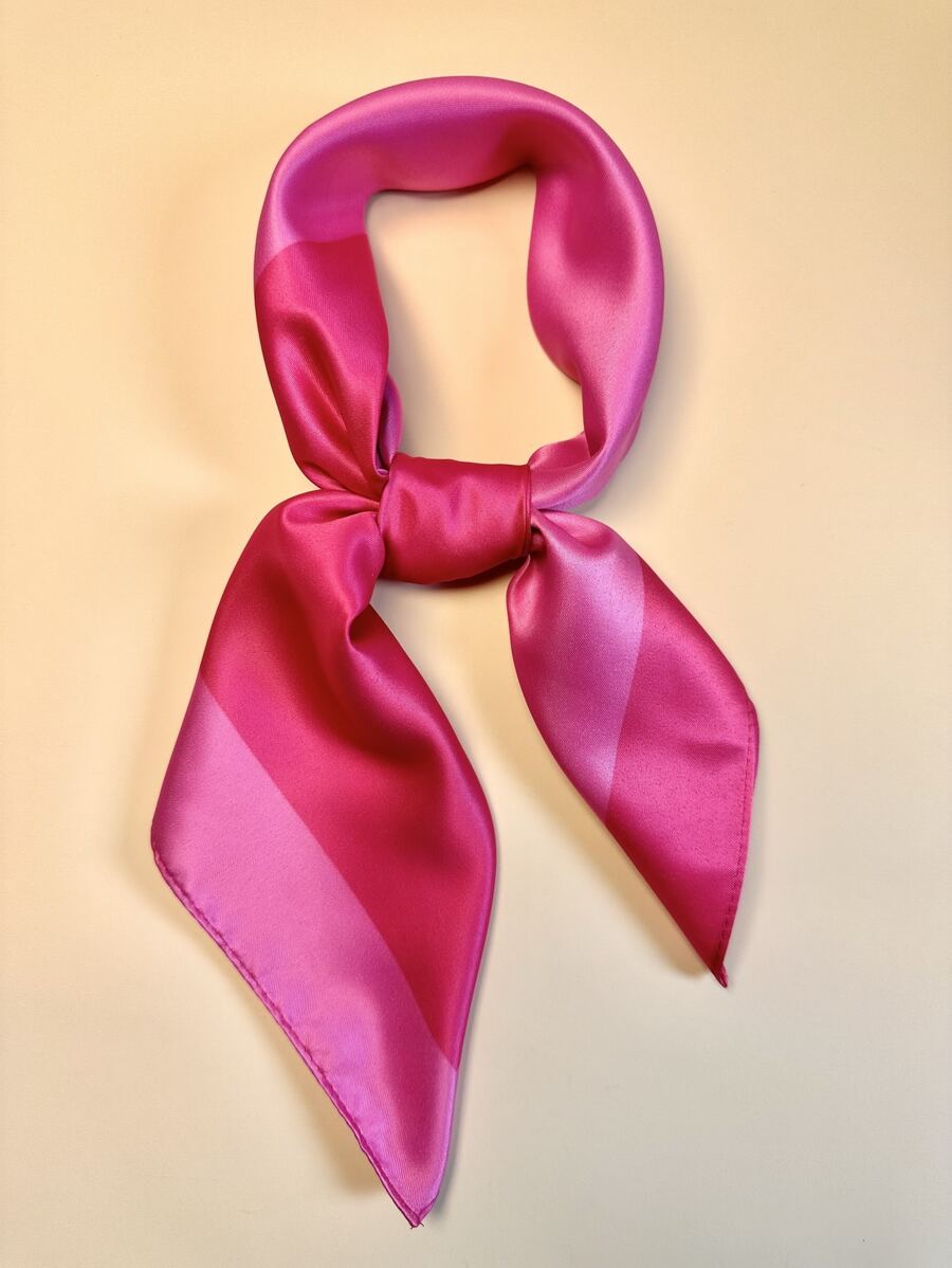 1 件装双色头巾女士方形围巾时尚头巾头巾、发带、头带非常适合装扮您的外观 - 彩色 - 查看 1