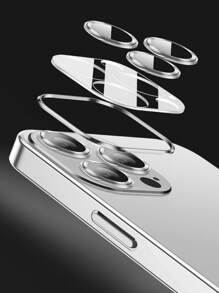 Ốp lưng điện thoại trong suốt mạ tương thích với iPhone 15/15Pro/15Plus/15Promax chống nước chống sốc chống rơi chống trầy xước - Bạc - Xem 5