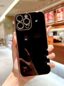 Hadaasi Ốp lưng điện thoại silicon mềm 6D mạ điện màu trơn, siêu mỏng, chống sốc, tương thích với Samsung Galaxy S26 Ultra/S26 Plus/S26/S26 Edge/S26 Pro/S25 Ultra/S25 Plus/S25/S25 Edge/S25 FE/S24 Ultra/S24 Plus/S24, S23 Ultra/S23 Plus/S23, S22 Ultra/S22 Plus/S22, S21 Ultra/S21 Plus/S21, S23 FE, A55, A35, A25, A15, A24 và Apple 17pro/17promax/Apple Air/17/17E/16pro/16promax/16plus/16/16E - màu đen - Xem 9