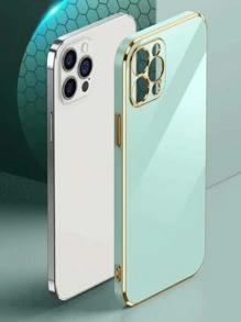 Hadaasi 6D Electroplated Solid Color Silicone Full Body Slim Shockproof Phone Case, Compatible With Samsung Galaxy/Compatible With Apple/ Compatible With Redmi/Compatible With POCO,International Version, Not The Domestic Version - Green - View 10