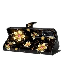 GLANDOTU Wallet Case With Folding Flap, Card Slots And Shock-Absorbing PU Leather Compatible With Samsung Galaxy  Mobile Phones And Other Models Gold Butterfly Compatible With IPhone15/15Plus/15Pro/15Promax - Multicolor - View 4