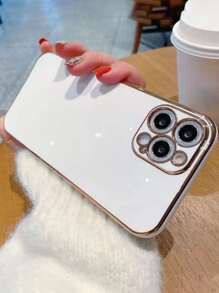 Hadaasi 6D Electroplated Solid Color Silicone Soft Phone Case, Ultra-Thin Shockproof Protective Cover Compatible With Samsung Galaxy, Compatible With IPhone 17 Pro/17 Pro Max/17 Air/17, 12/13C/12C/Note 12 Pro/NOTE13PRO/NOTE13PRO+/POCO M6PRO/OCOX6 5G