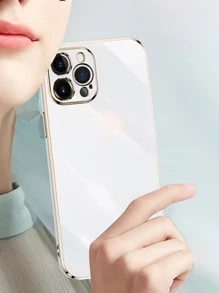 Hadaasi 6D Electroplated Solid Color Silicone Soft Phone Case, Ultra-Thin Shockproof Protective Cover Compatible With Samsung Galaxy, Compatible With IPhone 17 Pro/17 Pro Max/17 Air/17, 12/13C/12C/Note 12 Pro/NOTE13PRO/NOTE13PRO+/POCO M6PRO/OCOX6 5G