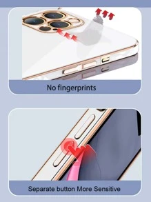 Hadaasi 6D Electroplated Solid Color Silicone Soft Phone Case, Ultra-Thin Shockproof Protective Cover Compatible With Samsung Galaxy, Compatible With IPhone 17 Pro/17 Pro Max/17 Air/17, 12/13C/12C/Note 12 Pro/NOTE13PRO/NOTE13PRO+/POCO M6PRO/OCOX6 5G