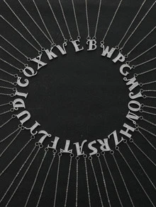 1pc Elegant And Luxurious Fully Inlaid Cubic Zirconia English Alphabet Letter Pendant Necklace For Women's Daily Wear - Silver - View 1