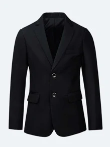 SOLOCOTE Jungen Blazer mit Revers, Klappe Detail, & Anzughose