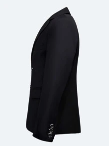 SOLOCOTE Jungen Blazer mit Revers, Klappe Detail, & Anzughose
