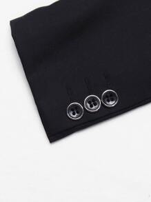 SOLOCOTE Jungen Blazer mit Revers, Klappe Detail, & Anzughose