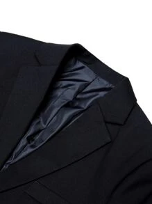 SOLOCOTE Jungen Blazer mit Revers, Klappe Detail, & Anzughose