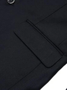 SOLOCOTE Jungen Blazer mit Revers, Klappe Detail, & Anzughose