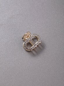 6pcs Rhinestone Decor Hair Claw - Gold - View 4