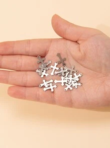 20pcs/set Stainless Steel Cross DIY Pendant - Silver - View 2