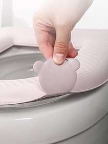 1入組粉色廁所座位卡通裝飾廁所座位墊