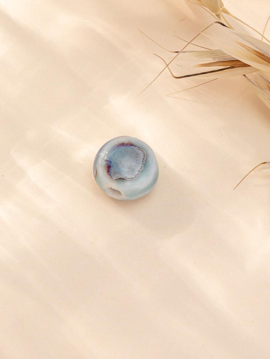 1入組圓形DIY首飾配件 - 寶藍色 - 查看 1