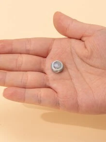 1入組圓形DIY首飾配件 - 寶藍色 - 查看 2