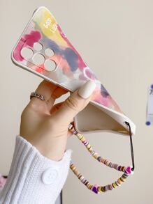 Heart Pattern Phone Case With Lanyard Compatible With IPhone15/15Plus/15Pro/15Promax,International Version, Not The Domestic Version - Multicolor - View 5
