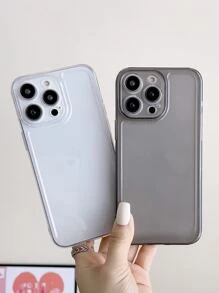 2pcs Clear Phone Case Compatible With IPhone 15/15Pro/15Plus/15Promax,International Version, Not The Domestic Version - Black and White - View 1