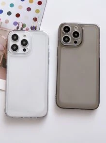 2pcs Clear Phone Case Compatible With IPhone 15/15Pro/15Plus/15Promax,International Version, Not The Domestic Version - Black and White - View 2