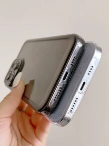 2pcs Clear Phone Case Compatible With IPhone 15/15Pro/15Plus/15Promax,International Version, Not The Domestic Version - Black and White - View 4