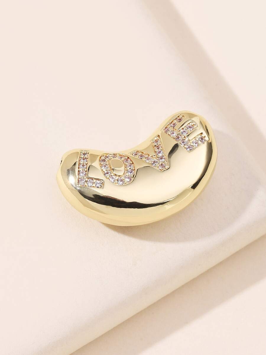 Rhinestone Decor Letter Detail Bead - Multicolor - View 1